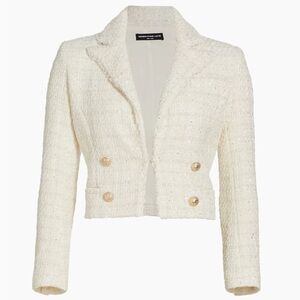 Generation Love white cropped tweed Veronica jacket